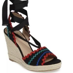 KATE SPADE | Javelina Espadrille Lace Up Wedges, Women’s 8.5